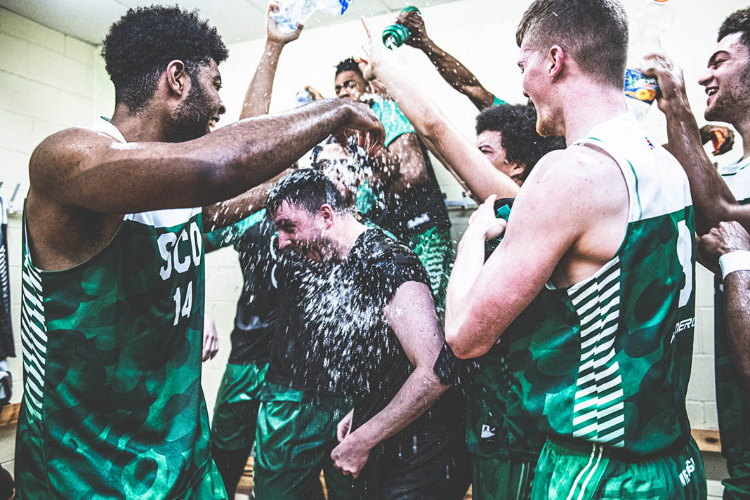 Myerscough Basketball Academy — EYBL celebration
